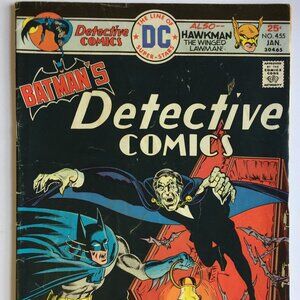 Batman's Detective Comics #455 (Jan 1976, DC) Heart of a Vampire